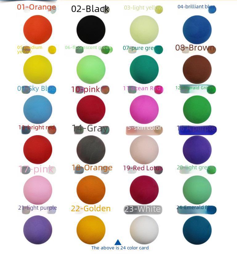 "Super Light 100g Clay - 24 or 36 Colors for Kids' Crafts and Space Mud Modeling"