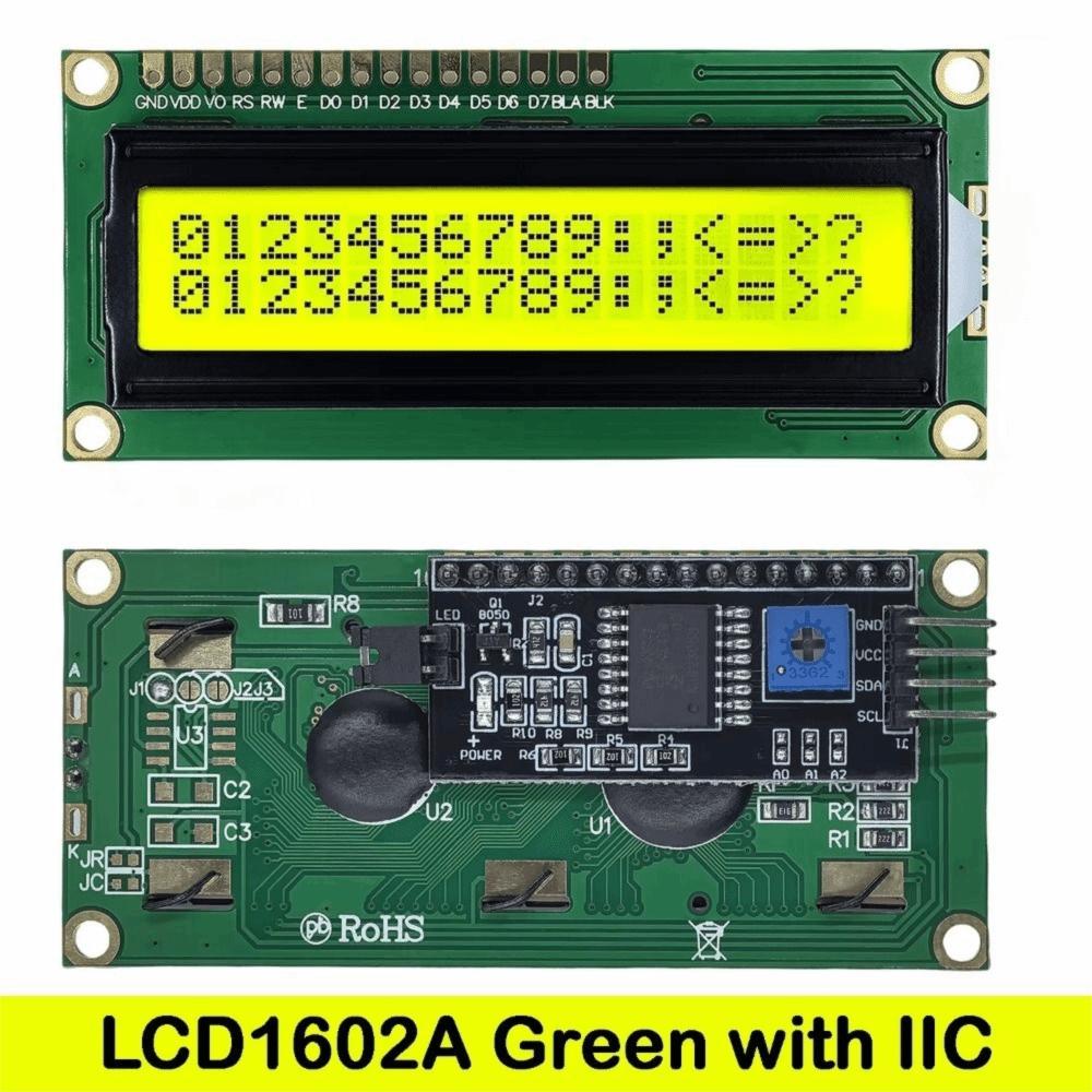 Yellow Green Screen IIC LCD Display Blue Screen 16x2 Character LCD I2C Adapter Arduino Projects