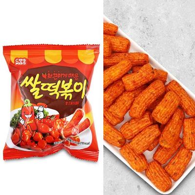 Закусочное рисовое печенье Tteokbokki сладко-острый вкус Korea Food 57г (30 упаковок)