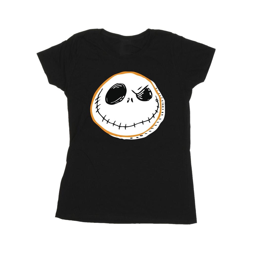 Disney Womens/Ladies The Nightmare Before Christmas Jack Face Cotton T-Shirt