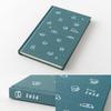 Designphil Weekly Diary B6 Dog Pattern Blue Green 22380006