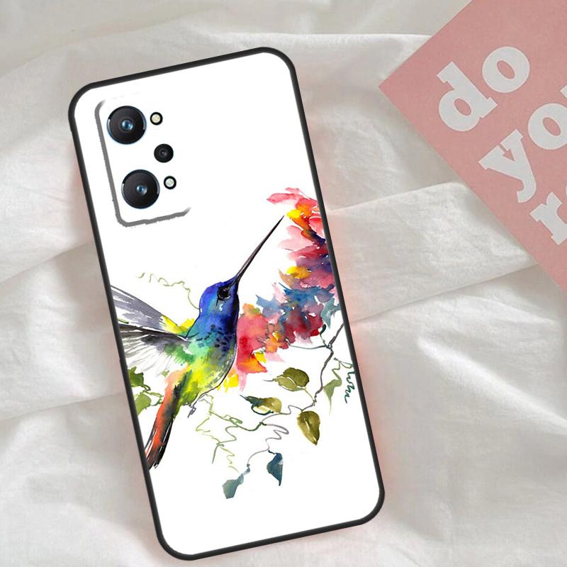 Колибри Для Realme C30 C31 C33 C35 C55 C21Y GT Neo 5 3T 2T OnePlus 11 10 9 Pro Nord CE 3 2 Lite Чехол