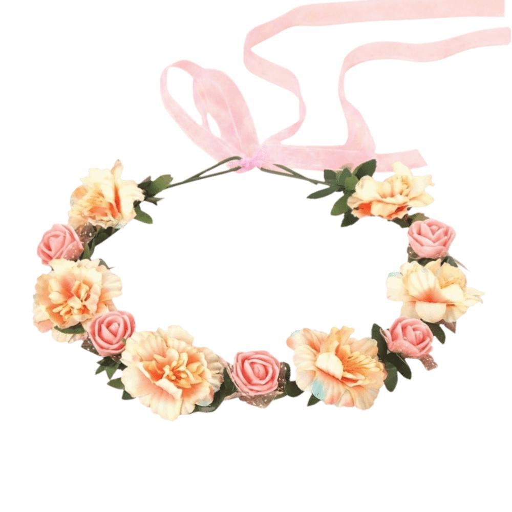 Korean Style Floral Headband Boho Style Wedding Headpiece Fashion Bridal Wreaths Princess