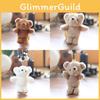 Bear Plush Teddy Keychain Pp Cotton Filled Bag Decor Kids Gift Stuffed Animal