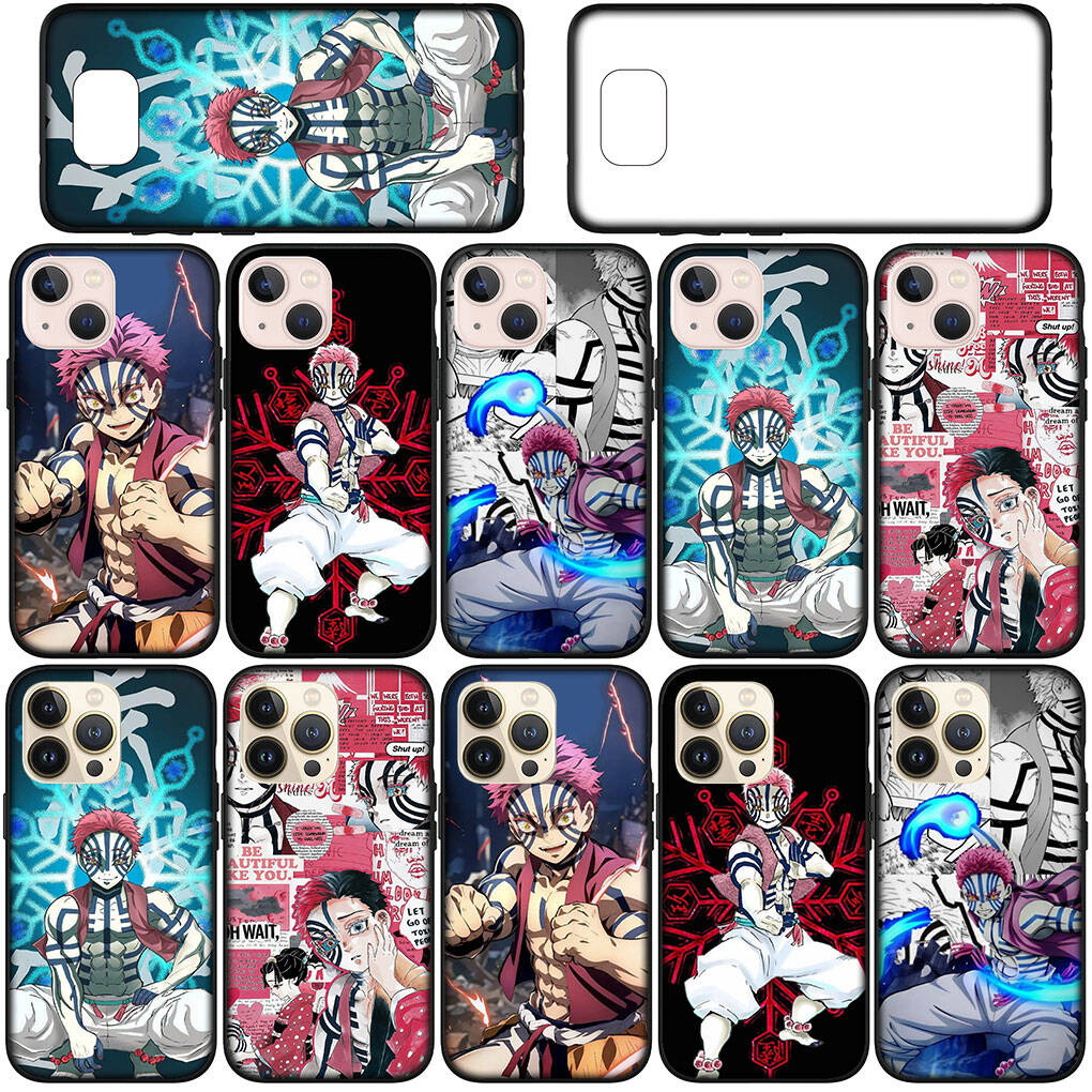 Чехол для iPhone 17 16 15 Xiaomi Poco Redmi Note 14 13 12 Pro Max 9 16e Samsung Galaxy S25 S24 S23 OPPO Huawei Мультяшный Клинок, рассекающий демонов Аказа Чехол для телефона