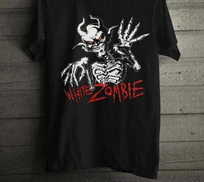 РЕДКАЯ Футболка White Zombie 1990-х 666 Унисекс Топы Футболка отличная, Размер S-4XL