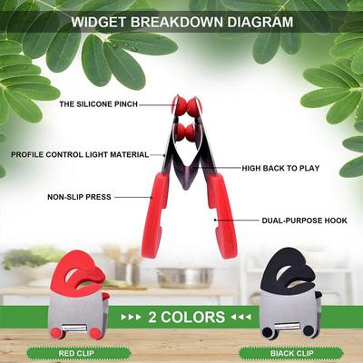 Держатель для кастрюли из нержавеющей стали, подставка для ложки, силиконовая ручка, устойчивая к ожогам, держатель для кастрюли, простой и надежный зажим для кастрюли, кухонный гаджет, организуйте