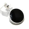 Black Spinel Gemstone Handmade 925 Sterling Silver Jewelry Pendant 1.58" S8a28