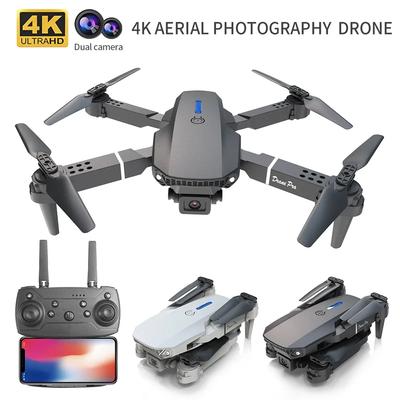 Профессиональный мини-дрон с дистанционным управлением E88 4K HD воздушная камера WiFi FPV складной квадрокоптер RC вертолет детская игрушка подарок