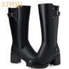Female Winter Boots New Genuine Leather Female  Boots Big Size Wool Booties Woman Non-slip