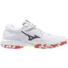 Бадминтонные кроссовки Wave Claw 3 Club Activities Gymnasium Lightweight Cushioning cm 3E [Mizuno] Белый/Черный/Красный 24.5