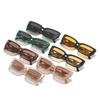 Vintage Retro Style Sunglasses Men Rectangle Shape Hollow Out Leg Sun Glasses Women European American Style Female Sunglass