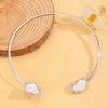 5pcs/set Imitation Pearl Pearl Necklace Set Open Torques Choker Necklace Set  Women Jewelry