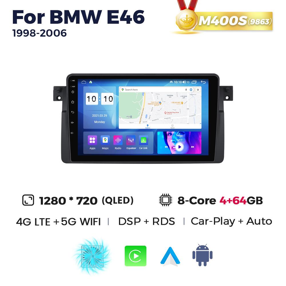 NaviFly GPS автомобильное стерео радио для BMW E46 M3 318/320/325/330/335 1998-2006 WIFI Android Smart System Carplay Auto 2 Din головное устройство