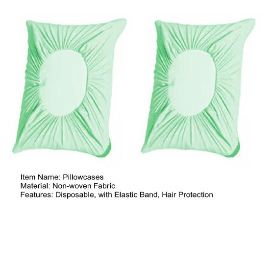 Disposable Pillowcase Solid Color Non-woven Fabric Friction-Free Surface Hair Protection Anti-Wrinkle Pillow Cover Travel Business Trip Hotel Train