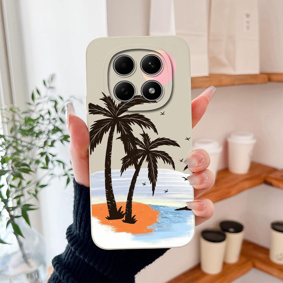 Чехол для Poco M8 Pro Милый дизайн Ударопрочный Защита для телефона Мягкий Жидкий Силикон Высокое качество Задняя крышка Для Poco M 8 M8Pro Capa