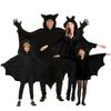Хэллоуин Праздничная Вечеринка Ведьма Чисто Черный Высококлассный Костюм Косплей Бэтгерл Игровая Униформа