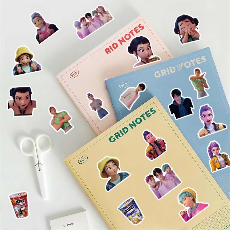 10-55pcsKpop DemonCoil Notebook Anime Huntrix Book Notebook Decorative Party Gift for Guest Birthday Party Supplies Kpop Warrior