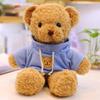 30Cm Handmade Teddy Bear Plush Toy Cute Changing Clothes Stuffed Little Brown Bear Cuddly Plushie Doll Kids Christmas Gifts