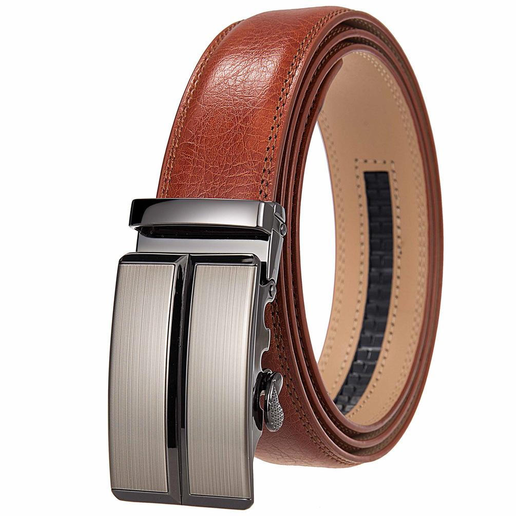Двухслойный ремень, ремень с автоматической пряжкой, мужской ремень, повседневный, аксессуары Ly36-87136-1