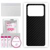apgo Protective Skin Sticker for the Back Compatible with Xiaomi Mi  11 Ultra, Wrap Film, Foil, Vinyl - Pattern Carbon Black