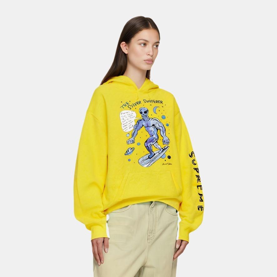 Supreme Худи с капюшоном X Daniel Johnston 'Фиолетовый Белый' Мужское SUP-SS20-633