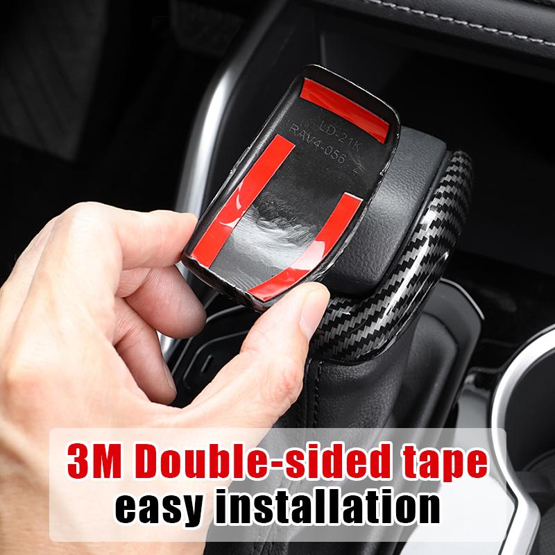 Car Gear Shift Knob Gear Head Cover Trim For Toyota RAV4 2019 2020 2021 2022 2025 2024 RAV 4 XA50 Hybrid ABS Carbon Accessories