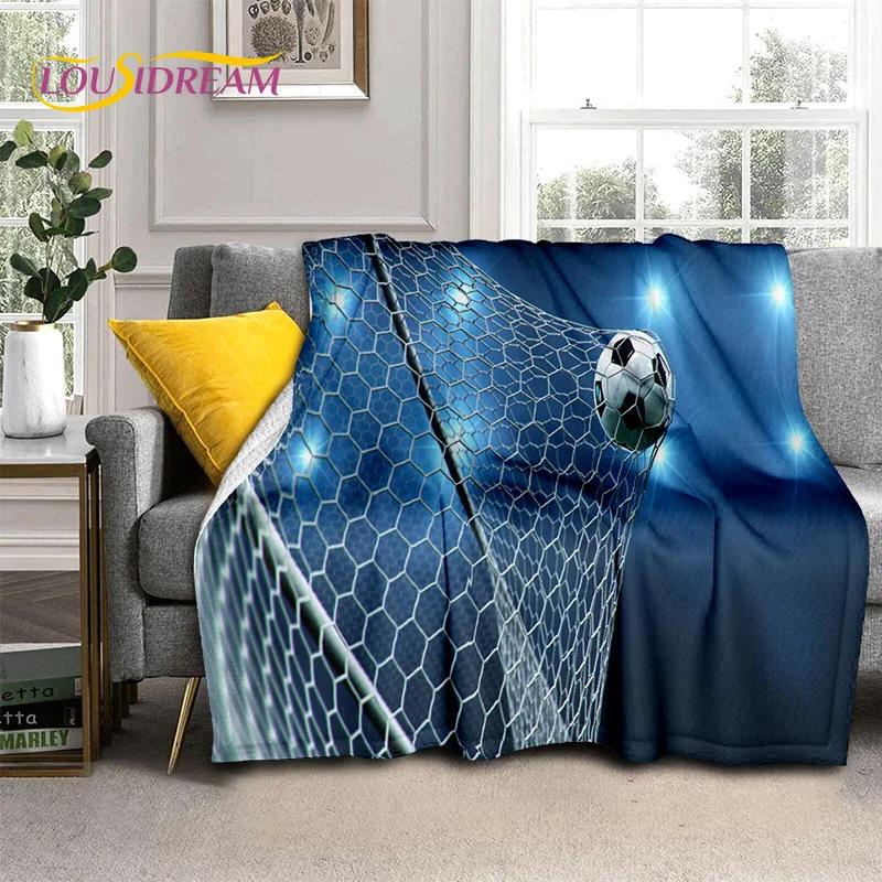 29 Стиль Футбольное поле Футбол Спорт Мультфильм Мягкое одеяло, Мягкий плед для дома Спальня Кровать Диван Дорожный чехол Детский подарок