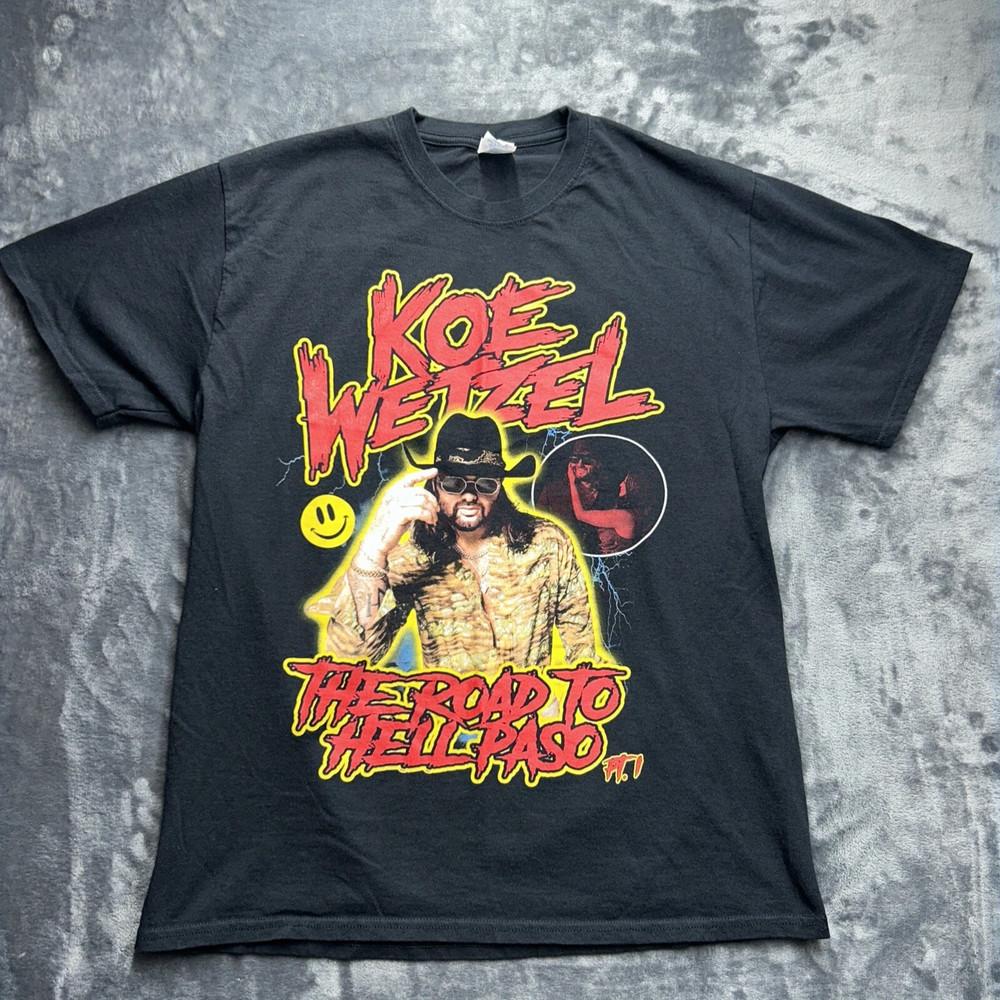 Rare Koe Wetzel The Road To El Paso Cotton Black Shirt S to 5XL ZL610 Unisex T-Shirt