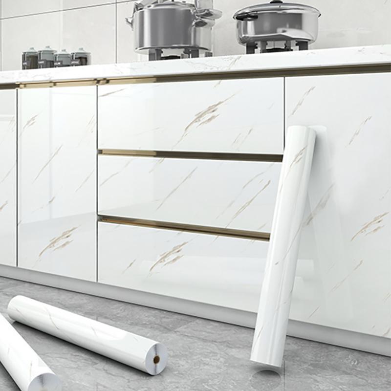 Самоклеящаяся ПВХ-пленка для шкафа, водонепроницаемое покрытие для кухонного шкафа, съемное защитное покрытие для ремонта дверцы шкафа