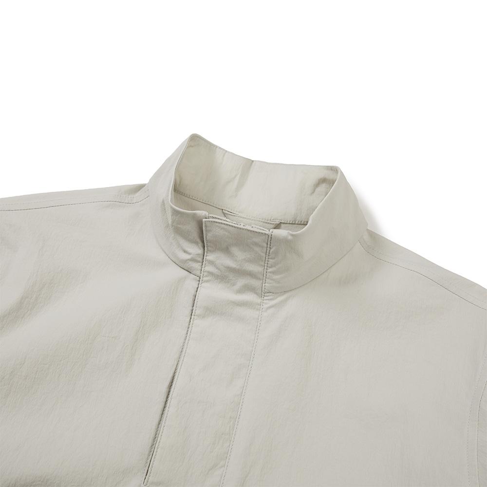 [Snowpeak] Kids Root Stand-neck Short Sleeve Anorak Light Beige (S24MKRAN80)