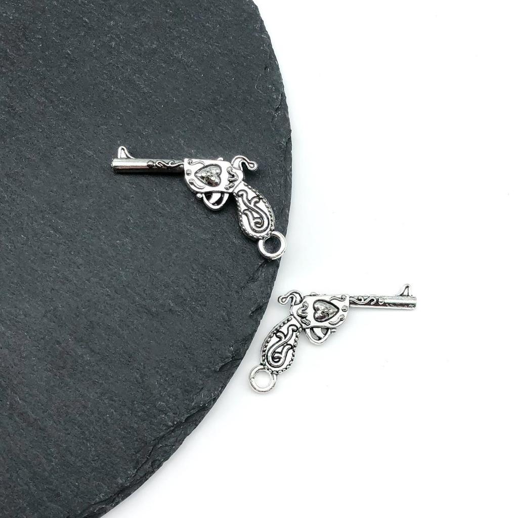 Ожерелье и браслет из сплава в стиле ретро с подвеской «Пуля»