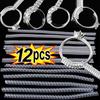 12 шт./Набор Инструменты для уменьшения размера кольца Спиральные пружинные кольца Регулировка Невидимый прозрачный уплотнитель Инструмент для изменения размера Защита для ювелирных изделий