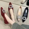 Spring Summer Flats Shoes Woman Luxury Crystal Pointed Toe Slip On Ladies Flat Shoes Female Sexy Boat Shoes Mocasines Designer