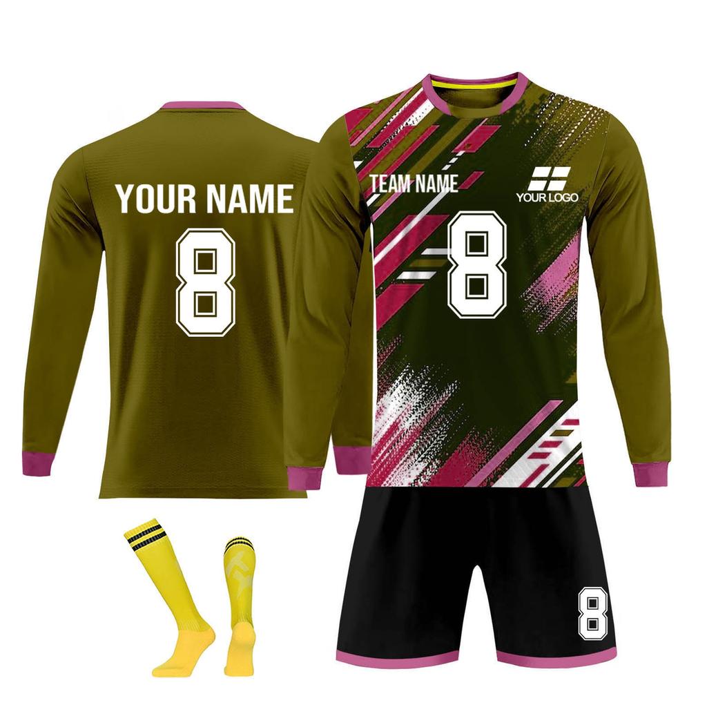 Personalised Shirts Kit Mens Girls With Name Number Custom Football Jerseys For Boys Training Suit