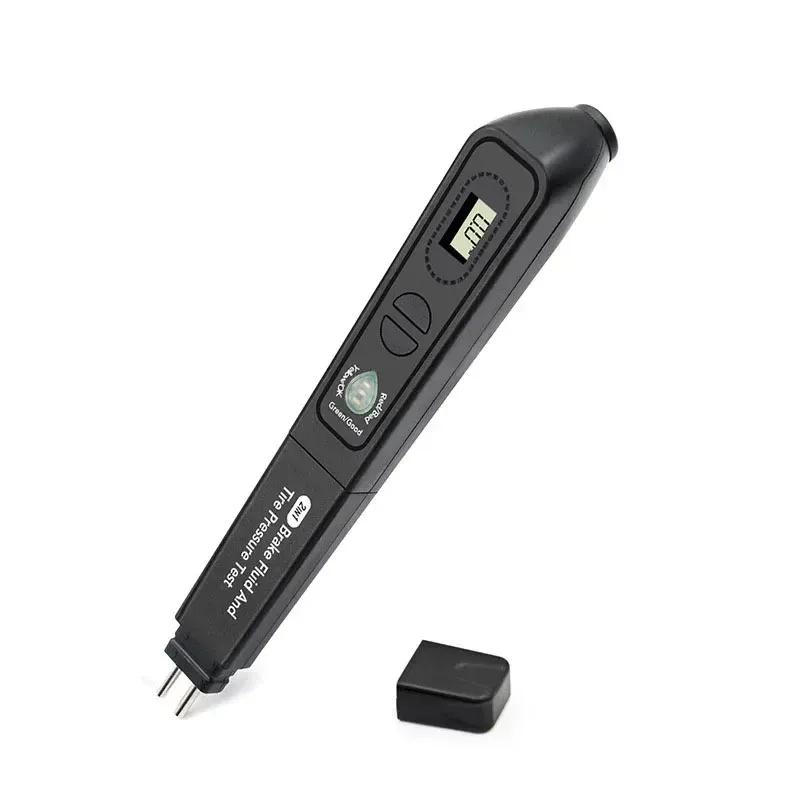 Newest Brake fluid oil TPMS tester pen 2 in 1 Car Liquid Testing For DOT3/DOT4 and Digital Tire Pressure Gauge With 5 LED light