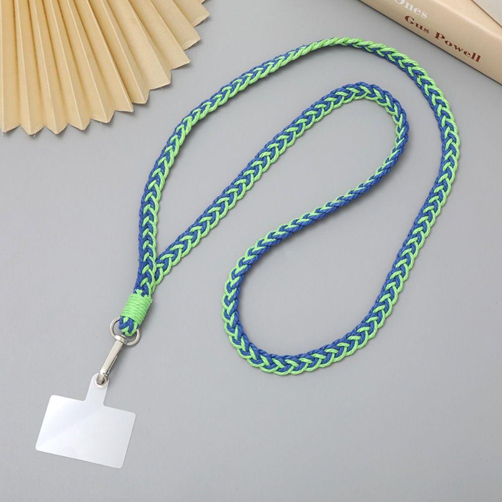 Ремешок для телефона с защитой от потери, плетеный вручную, через плечо, плетеный шнур для телефона, женский, женский