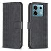 Для Xiaomi Redmi Note 13 Pro 4G/Poco M6 Pro 4G Кожаный Чехол-Книжка с ТПУ Внутренней Оболочкой Сетчатый Узор