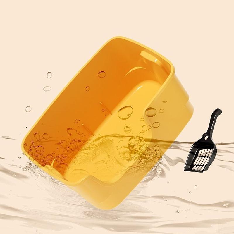 Cat Litter Box Bedpan Big Mac Oversized Cat Tray Bedpan Large Capacity Semi-Closed Plastic Anti-Splash Cats Toilet Pet Supplies