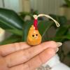 Sandalwood Pear Mobile Phone Bag & Key Pendant - Handmade Gift for Bestie