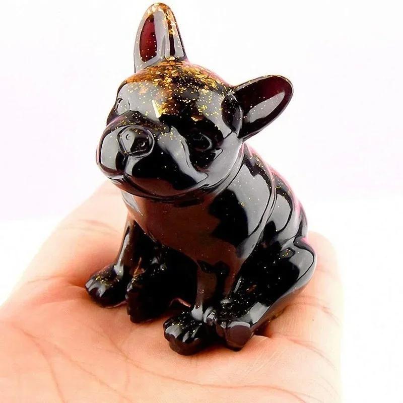 Handmade Molds French Bulldog Shape Silicone Chocolate Crystal Epoxy Mould Dessert Decor Baking Accessories Small Tools Supplies