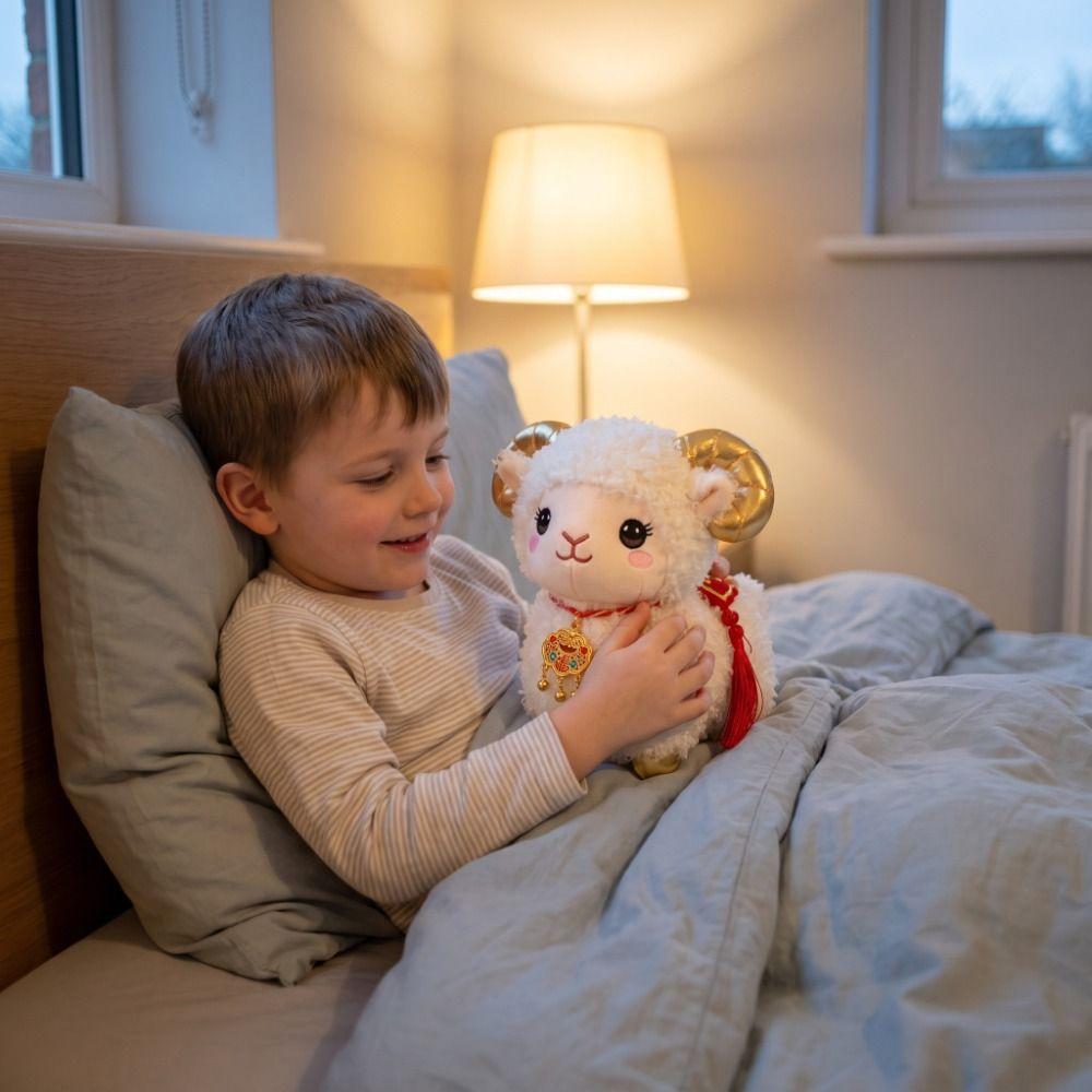 Fortune Simulation Sheep Plush Doll PP Cotton Lucky Sheep Plush Toy Kids Gifts