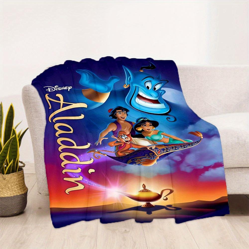 1 шт., Мультяшное одеяло Disney Аладдин, Праздничный подарок другу, Мягкое плед-одеяло, Для улицы, Гостиной, Путешествий, Кемпинга