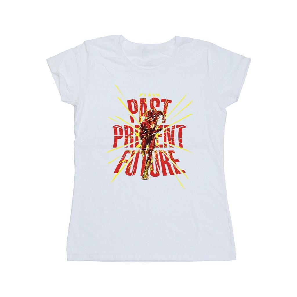 DC Comics Womens/Ladies The Flash Past Present Future Cotton T-Shirt