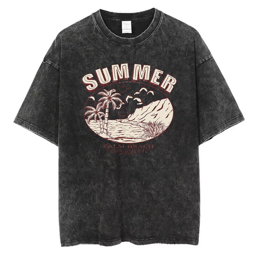 Summer Woman Cotton Washed TShirts Stay Salty You Are The Salt of The Earth Printed Tops Loose ONeck Vintage Female Clothes