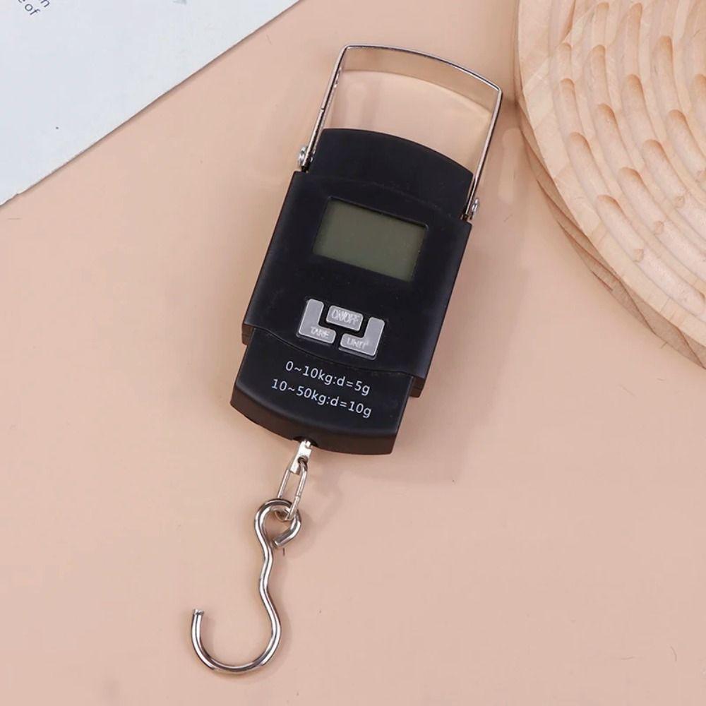 Black Color Electronic Scale 10g Precision Digital Scale Hanging Weighing Scale Travel Weighing