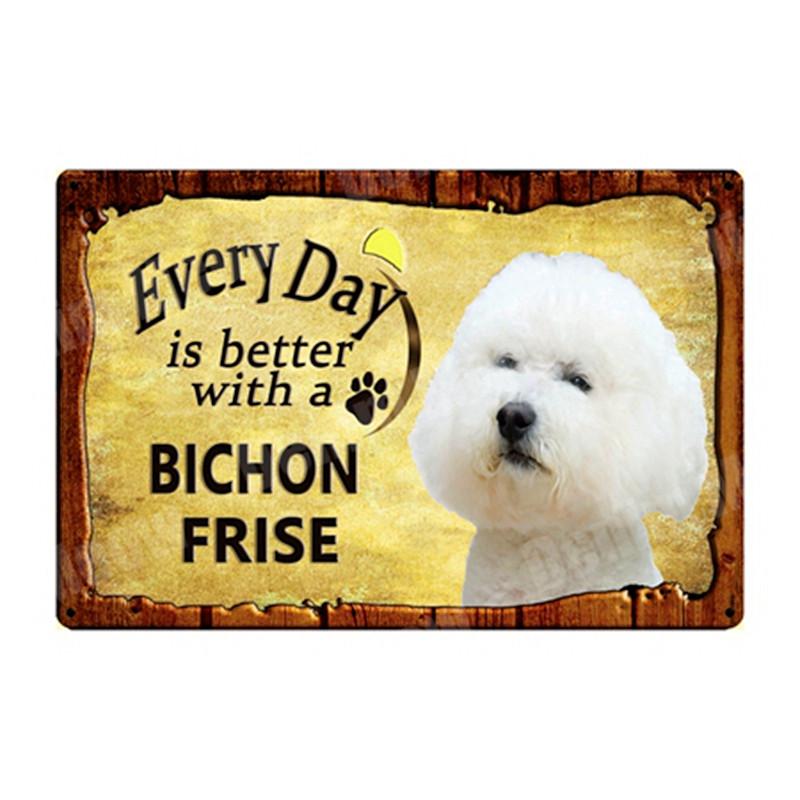 ПРЕДУПРЕЖДЕНИЕ: слишком ласковый домашний питомец на дежурстве, винтажные металлические жестяные вывески, бар, паб, домашний сад, декоративная тарелка, плакаты с собаками, настенный декор N335