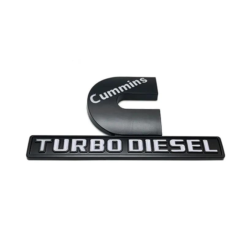 Автомобильные наклейки с логотипом CUMMINS TURBO DIESEL для пикапа Dodge RAM 1500 2500, аксессуары для тюнинга, декоративные наклейки на боковую часть кузова