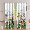 2 шт./комплект тропические леса цветы и растения пальма акварельный принт занавес гостиная шторы, люверсы сверху шторы гостиная