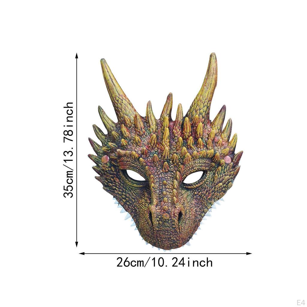 3D маска дракона косплей костюм полное лицо для вечеринки фестиваль ролевые игры